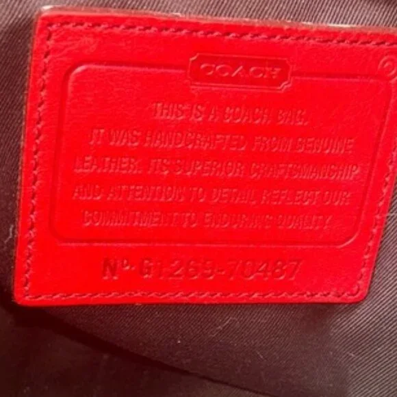 Coach Vintage red saddle leather HUGE weekender travel tote bag - Picture 2 of 10